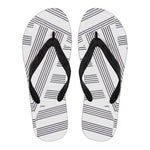 Manuscript Black Strap Men's Flip Flops