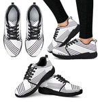 Manuscript Black Trim Women's Athletic Sneakers