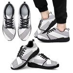 Manuscript Black Trim Men's Athletic Sneakers