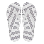 Manuscript White Strap Men's Flip Flops