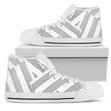 Manuscript White Trim High Top Shoe