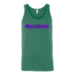 MusoGeek Canvas Unisex Tank Purple Script