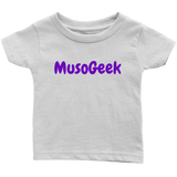 MusoGeek Infant T - Shirt Purple Script