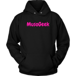 MusoGeek Unisex Hoodie Pink Script