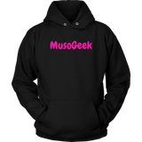 MusoGeek Unisex Hoodie Pink Script