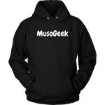 MusoGeek Unisex Hoodie White Script