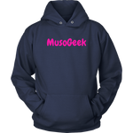 MusoGeek Unisex Hoodie Pink Script