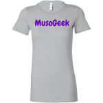 MusoGeek Bella Women's Shirt Purple Script