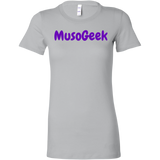 MusoGeek Bella Women's Shirt Purple Script