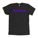 MusoGeek T Shirt Purple Script