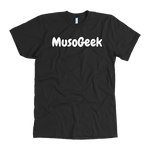 MusoGeek T Shirt White Script