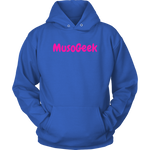 MusoGeek Unisex Hoodie Pink Script