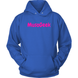 MusoGeek Unisex Hoodie Pink Script