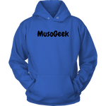 MusoGeek Unisex Hoodie Black Script