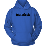 MusoGeek Unisex Hoodie Black Script