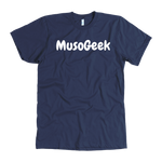 MusoGeek T Shirt White Script