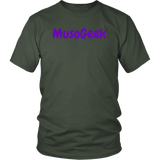 MusoGeek District Unisex Shirt Purple Script