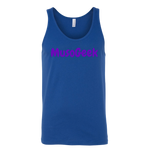 MusoGeek Canvas Unisex Tank Purple Script