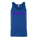 MusoGeek Canvas Unisex Tank Purple Script