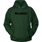 MusoGeek Unisex Hoodie Black Script