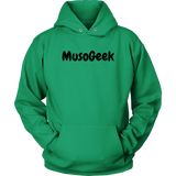 MusoGeek Unisex Hoodie Black Script