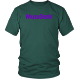 MusoGeek District Unisex Shirt Purple Script