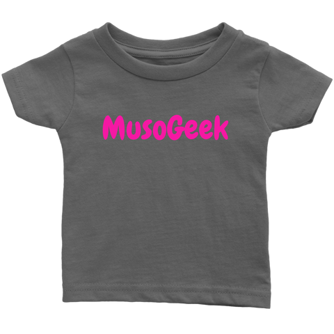 MusoGeek Infant T - Shirt Pink Script