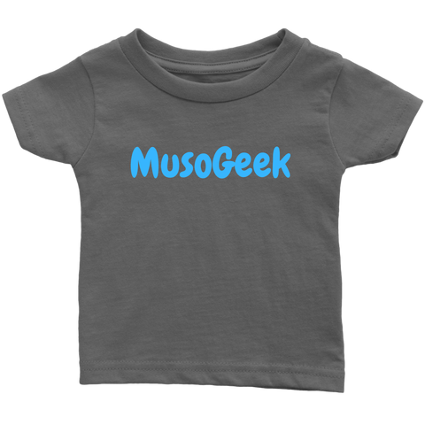 MusoGeek Infant T - Shirt Blue Script