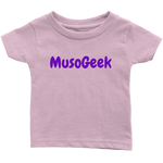 MusoGeek Infant T - Shirt Purple Script