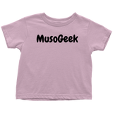 MusoGeek Toddler T - Shirt Black Script