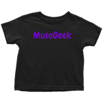 MusoGeek Toddler T - Shirt Purple Script