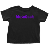 MusoGeek Toddler T - Shirt Purple Script