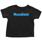 MusoGeek Toddler T - Shirt Blue Script