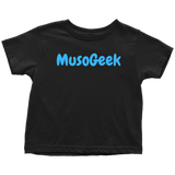 MusoGeek Toddler T - Shirt Blue Script