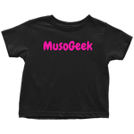 MusoGeek Toddler T - Shirt Pink Script