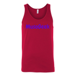 MusoGeek Canvas Unisex Tank Purple Script