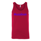 MusoGeek Canvas Unisex Tank Purple Script