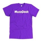 MusoGeek T Shirt White Script