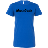 MusoGeek Bella Women's Shirt Black Script