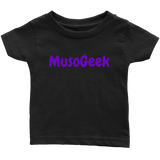 MusoGeek Infant T - Shirt Purple Script