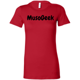 MusoGeek Bella Women's Shirt Black Script