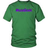 MusoGeek District Unisex Shirt Purple Script