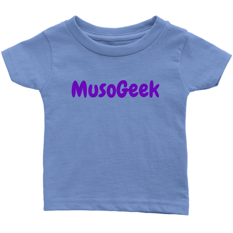 MusoGeek Infant T - Shirt Purple Script