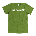 MusoGeek T Shirt White Script