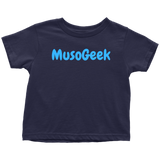 MusoGeek Toddler T - Shirt Blue Script