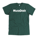 MusoGeek T Shirt White Script