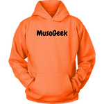 MusoGeek Unisex Hoodie Black Script