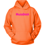 MusoGeek Unisex Hoodie Pink Script