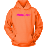 MusoGeek Unisex Hoodie Pink Script