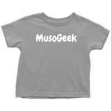 MusoGeek Toddler T - Shirt White Script